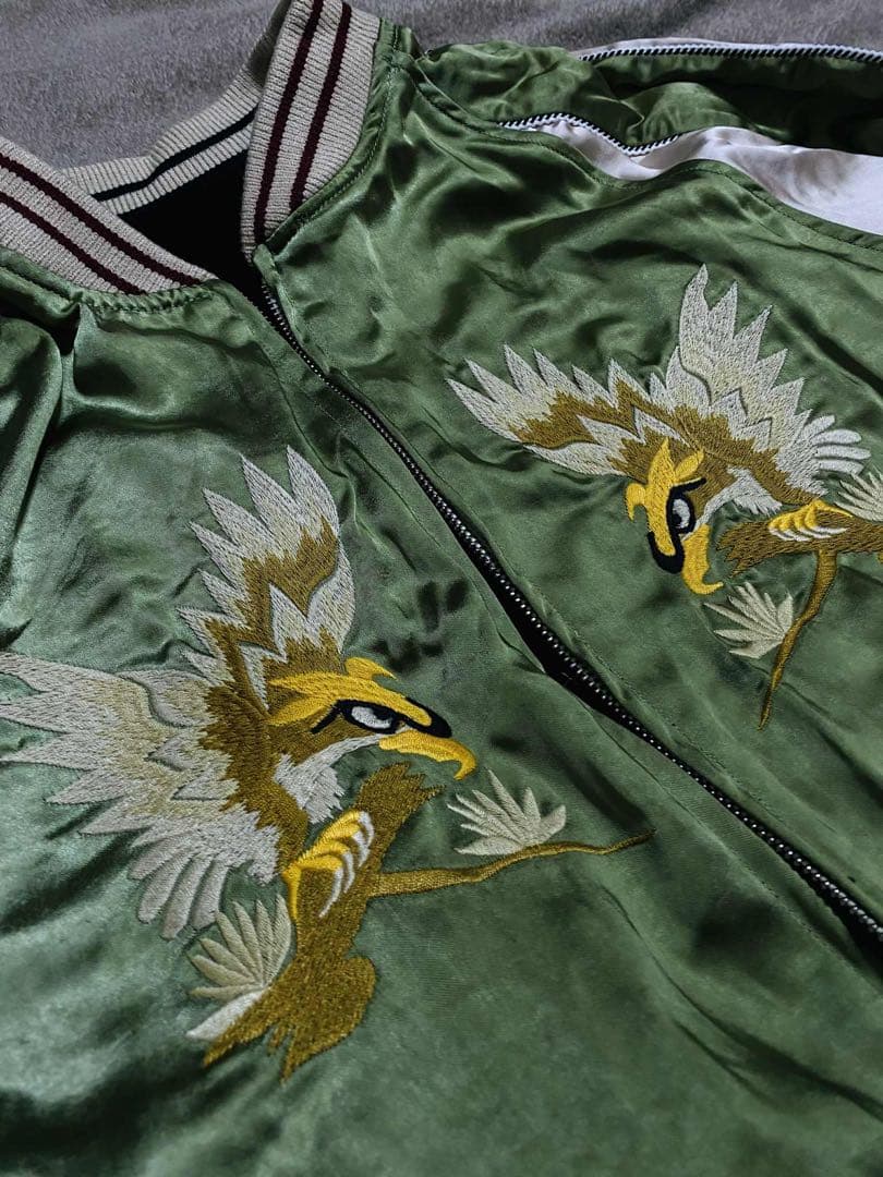 未使用 2面用 NON STOCK & CO 別珍 虎鷲 限定 スカジャン 美品 - メルカリ