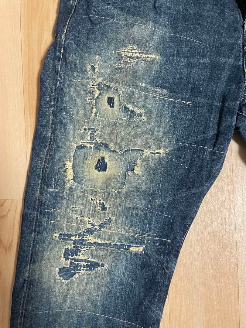 アナクロノーム ダメージ加工デニム ANR118 w36 - メルカリ