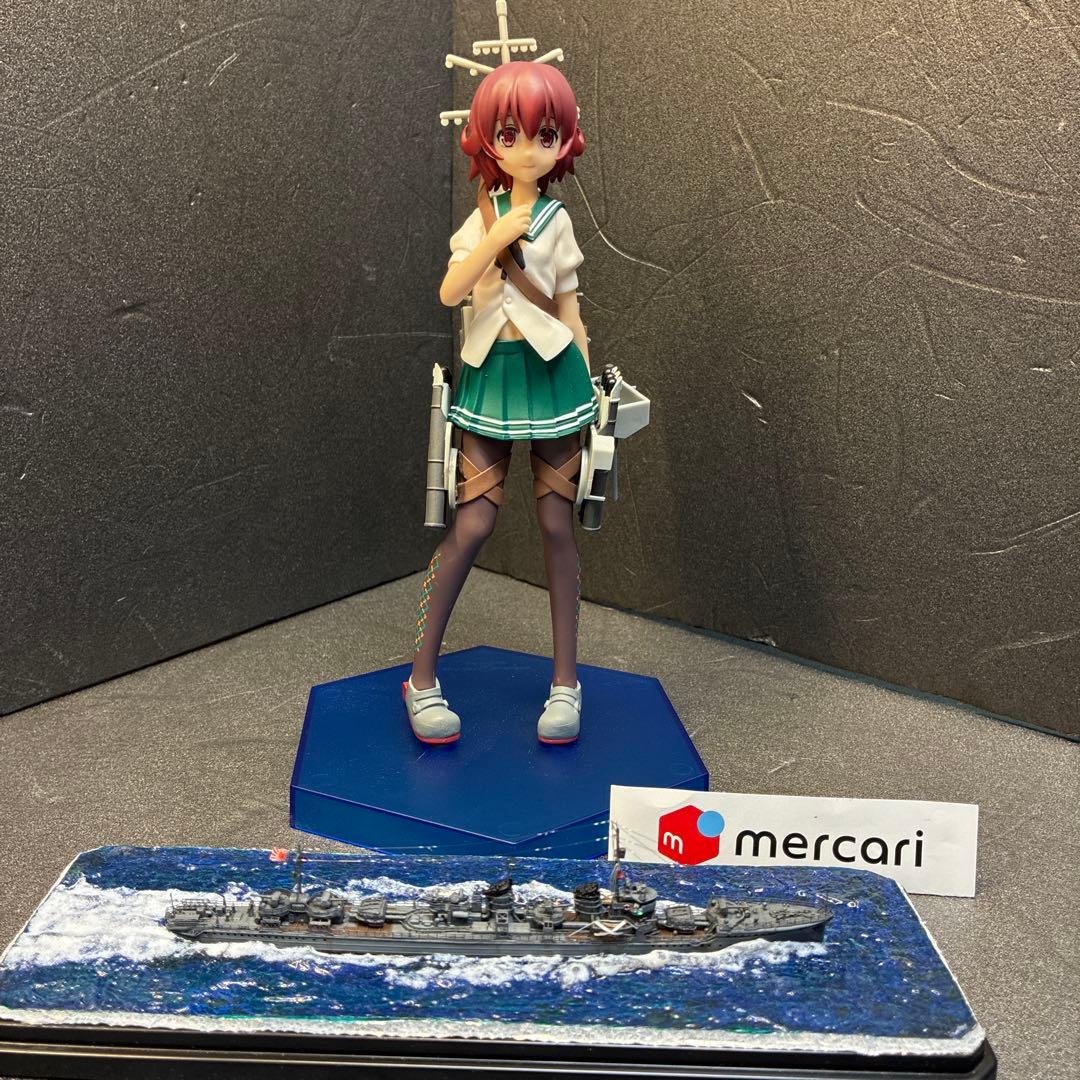 ○ ヤマシタホビー製 1/700日本海軍駆逐艦 睦月ジオラマ完成品＋艦これ