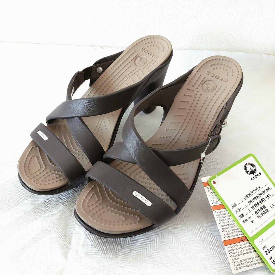 未使用】クロックスCROCS Cyprus IV Heel W サンダル W7 - メルカリ