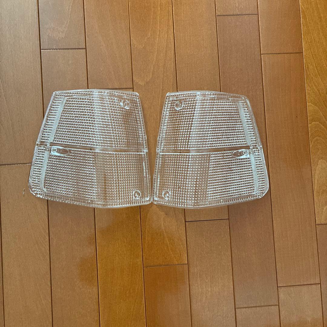 ボルボ240 ホワイトコーナーレンズ左右セット 美品 VOLVO ボルボ V70 E-8B5234W サイドマーカー コーナーレンズ US