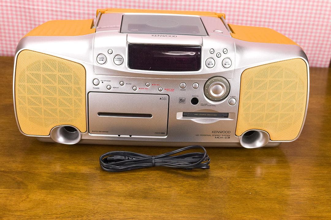 KENWOOD ケンウッド CD/MDラジカセ MDX-E3 イエロー - メルカリ