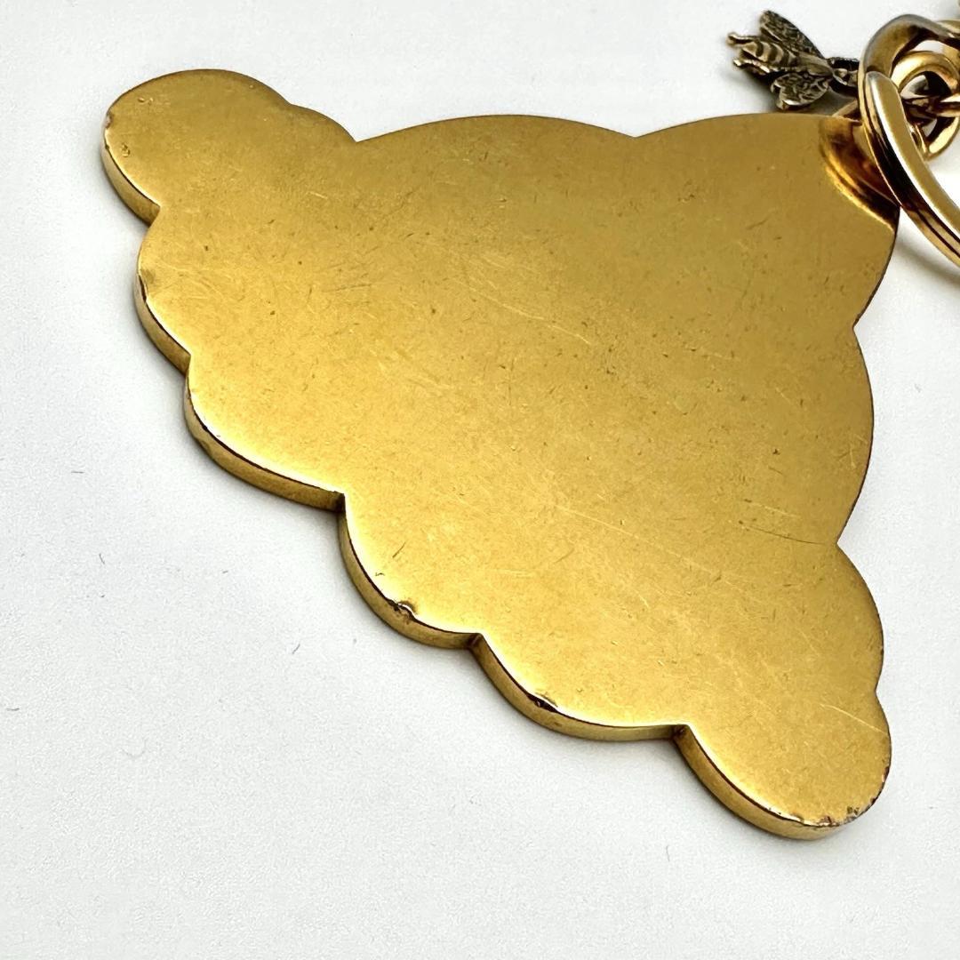 希少】グッチ ロケット蜂 ビー GGスプリーム キャンバス キーリング