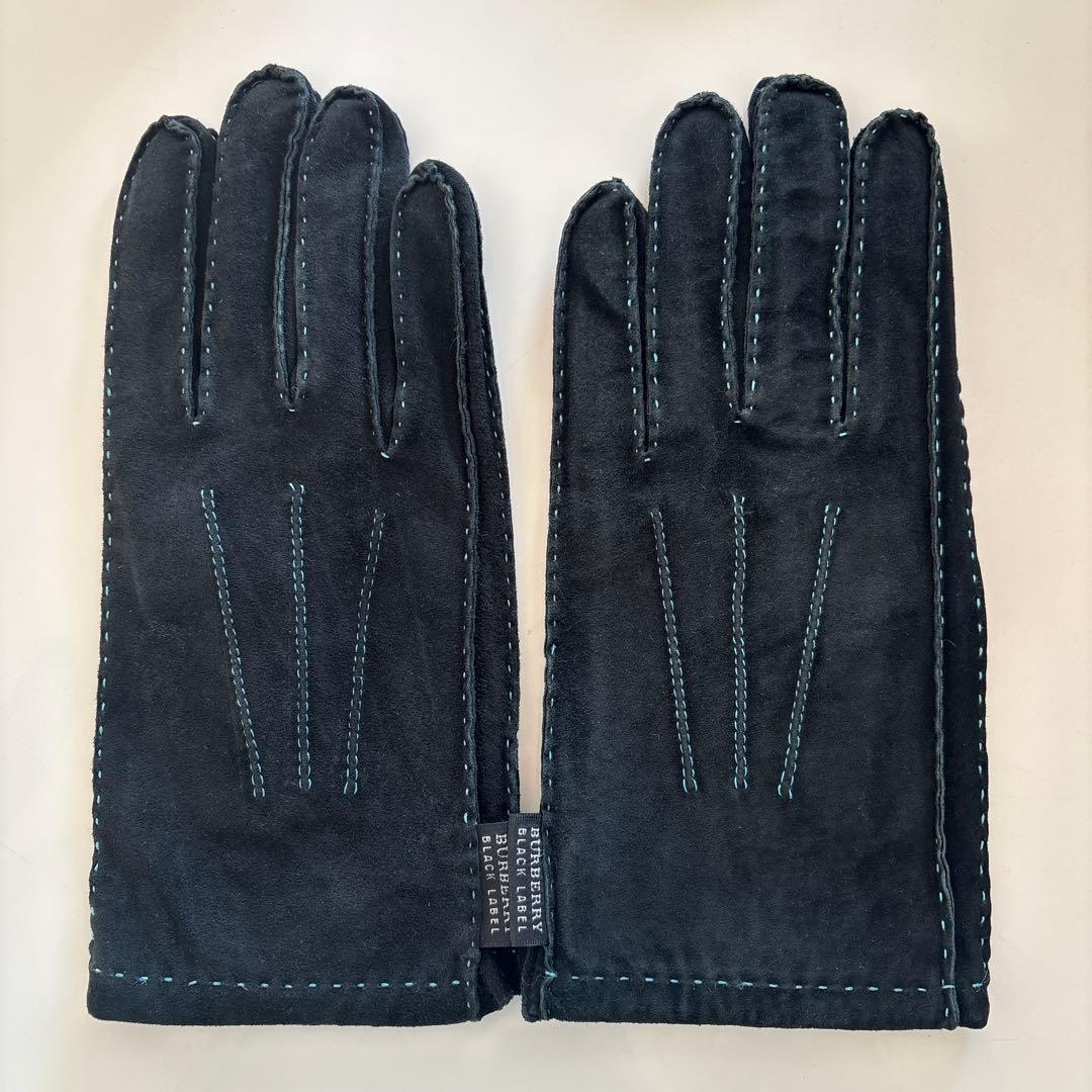 3連休お値下げ！BURBERRY BLACK LABEL スエード手袋 ブラック 2026年最新】BURBERRY BLACK LABEL カラー：ブラック系 手袋の人気