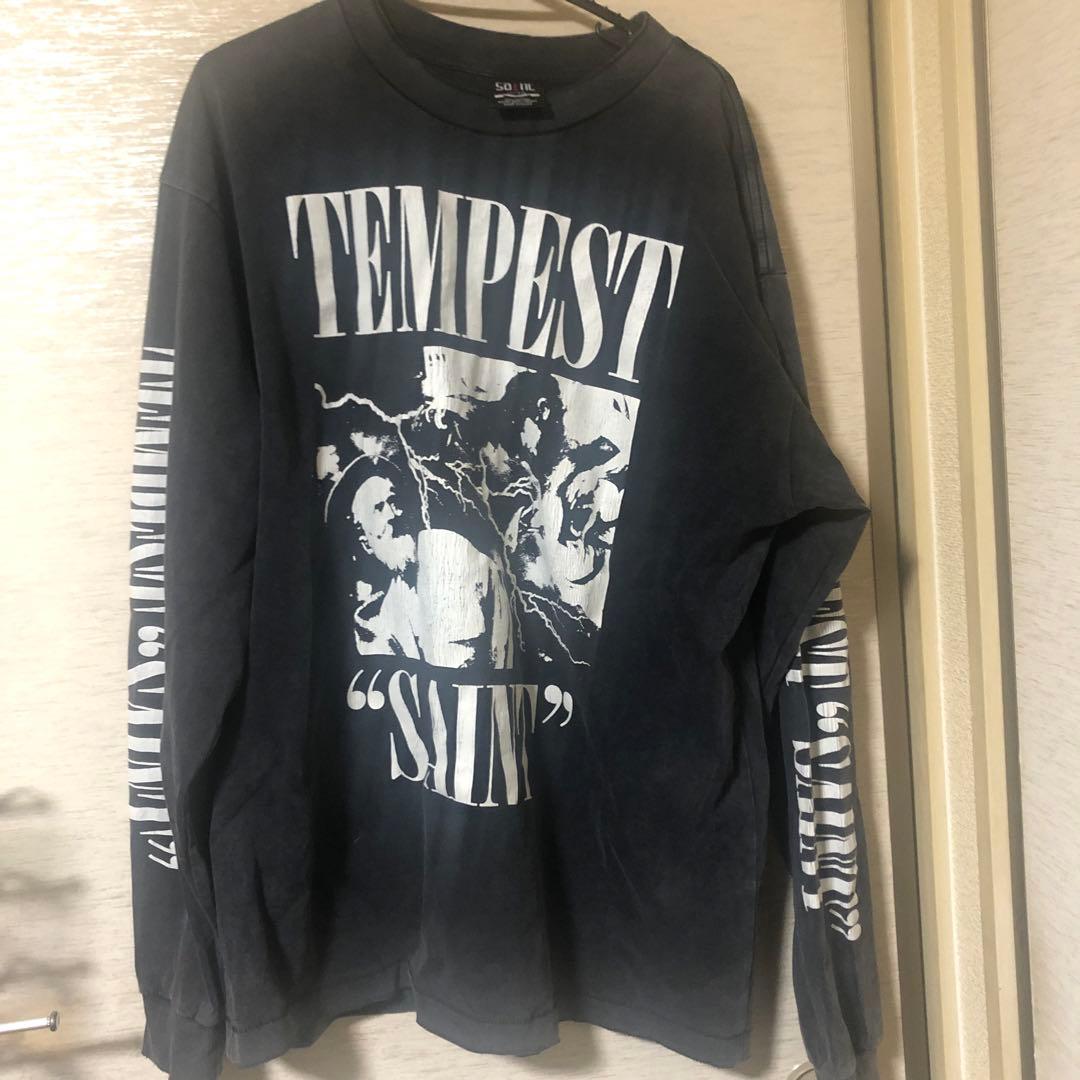 SAINT ブラック ロングスリーブ Tシャツ XL - メルカリ