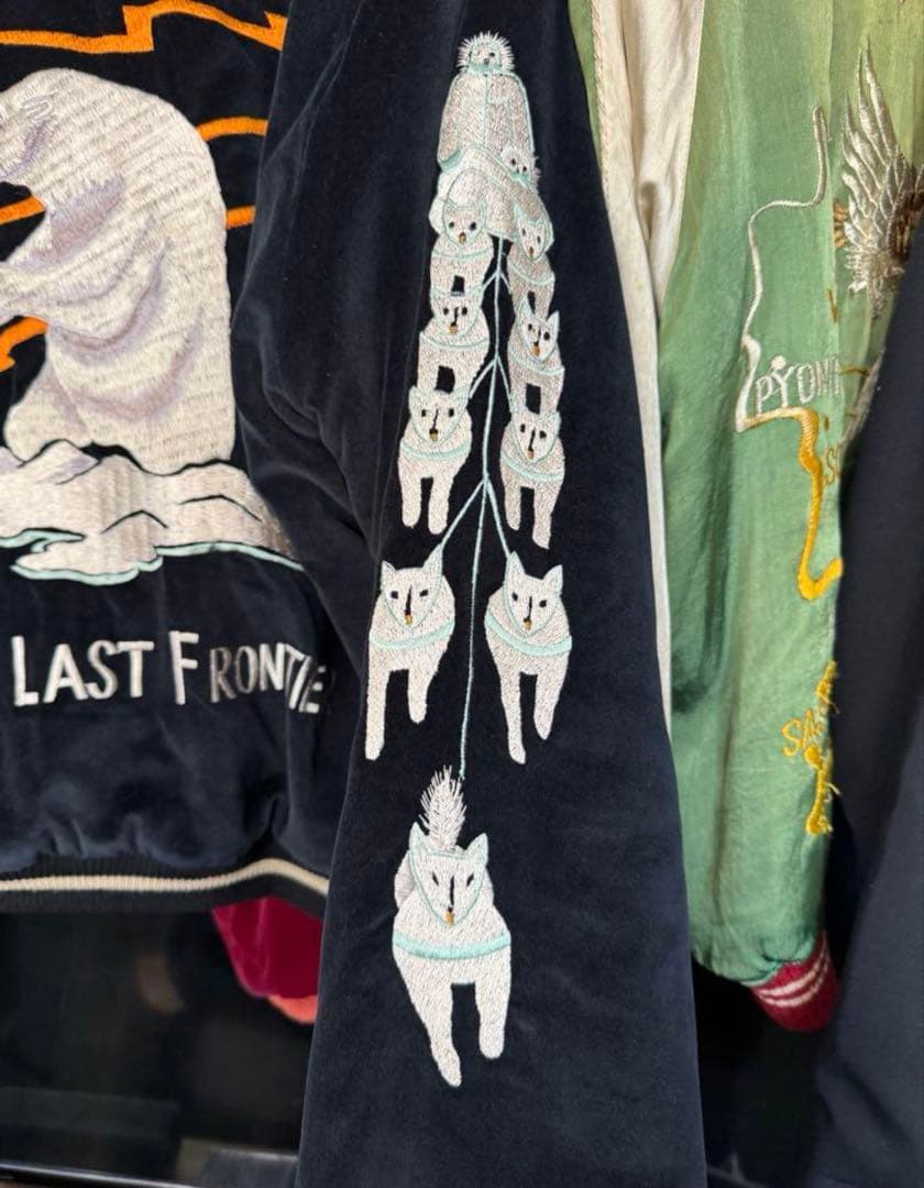 激レア 東洋エンタープライズ アラスカ 別珍 スカジャン XL 犬ぞり