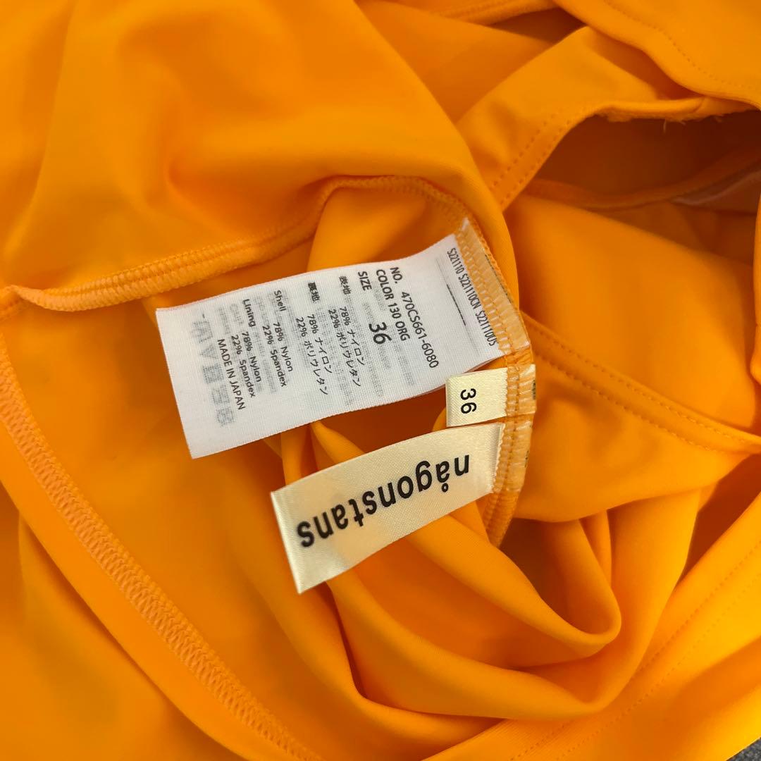 最終値下げ ナゴンスタンス スイム ウエア 上下セット36 オレンジ