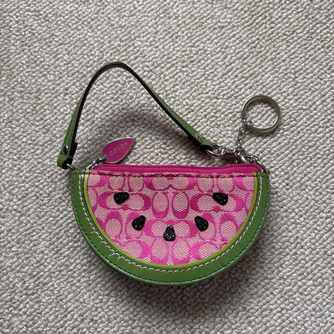 d*4様 coach スイカ ケース ミニバック 2026年最新】コーチ すいかの人気アイテム - メルカリ