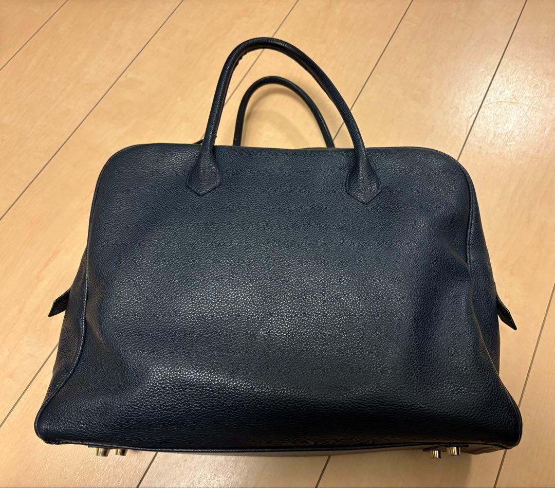 Cisei ブリーフケース901 ネイビー シボレザー イタリア製 CISEI【チセイ/シセイ】別注 901 CINQUE WLS シボ革 ブリーフケース