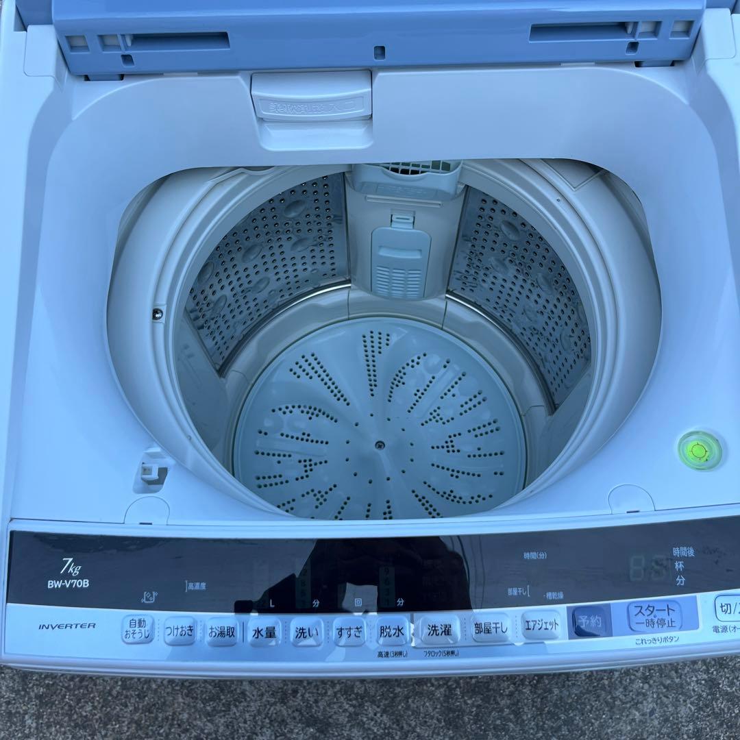 愛知岐阜/送料無料★日立　7.0kg　洗濯機【BW-V70B】2018年製