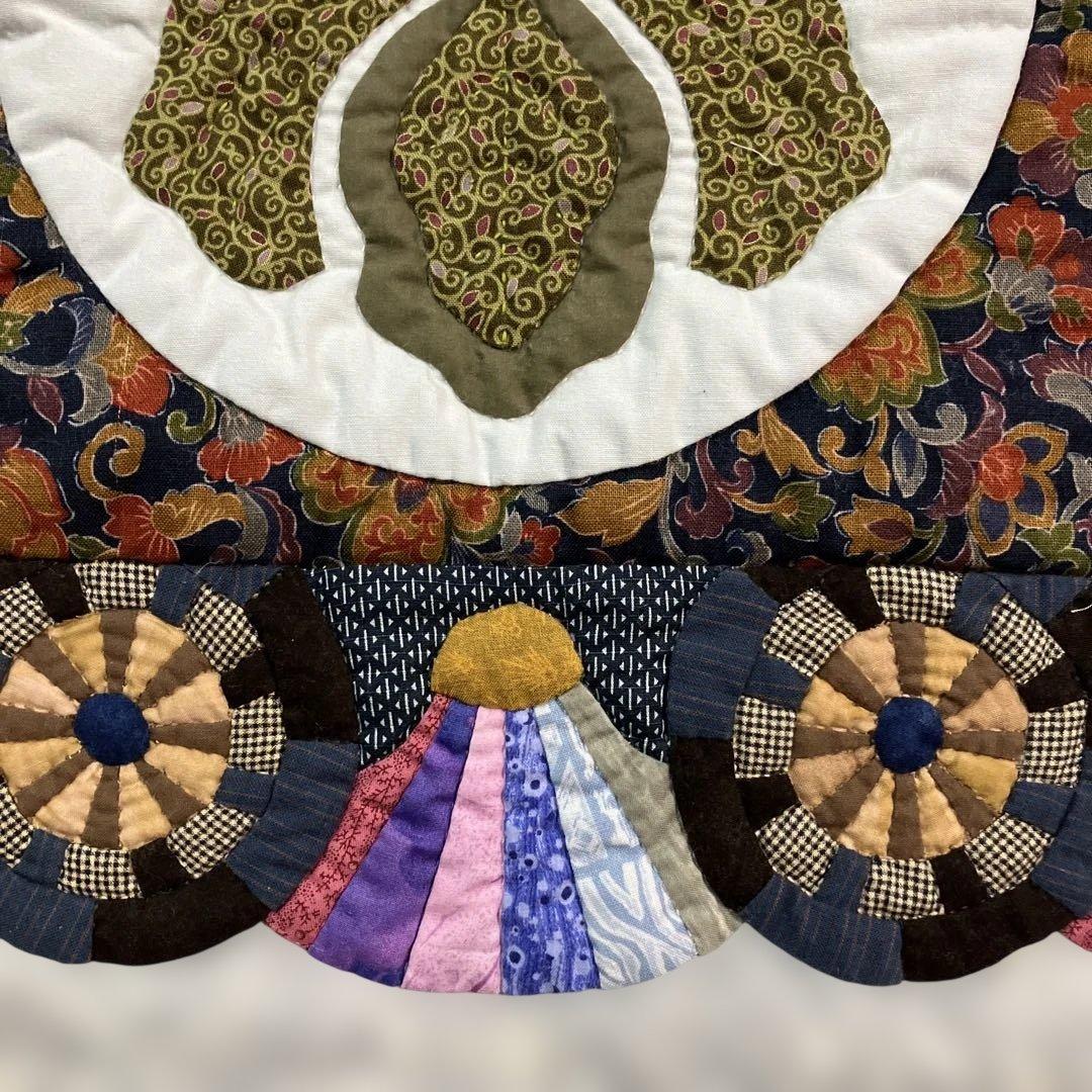 m*u様 新品 家紋のモチーフ パッチワークキルト タペストリー他 127cmx