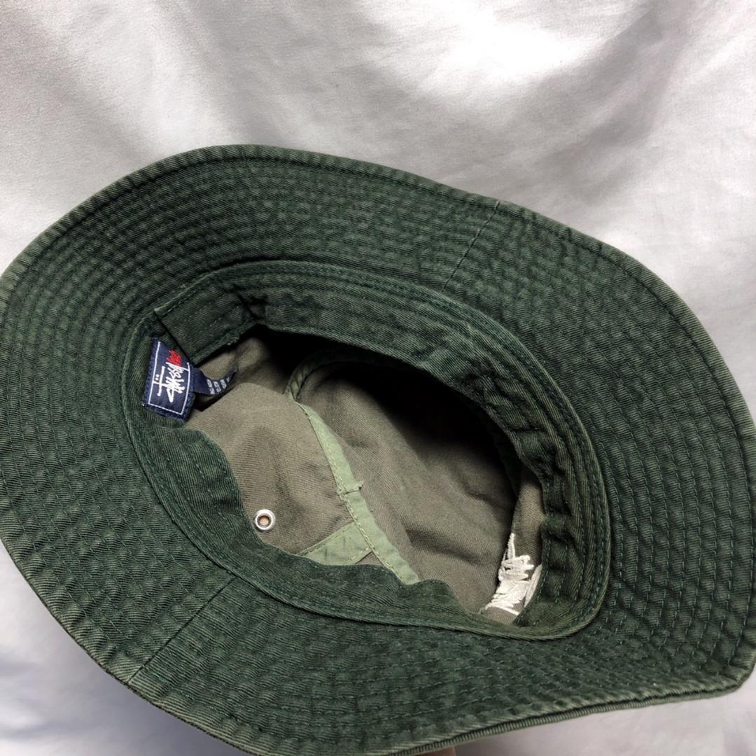 90年代 ビンテージ 紺タグ STUSSY バケットハット グリーン - メルカリ
