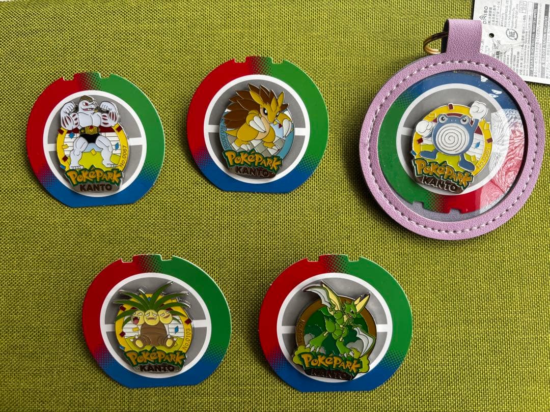 ポケパークカントー限定ピンズ ピンバッジ5個セット ナッシー等 キー