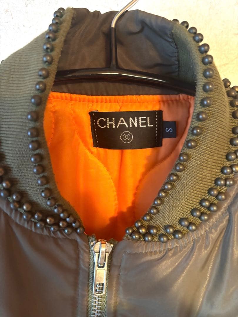 CHANEL MA-1ジャケット オリーブグリーン - メルカリ
