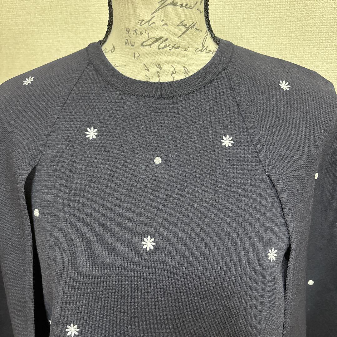 極美品】ユナイテッドアローズ エンブロイダリー フラワー ケープ