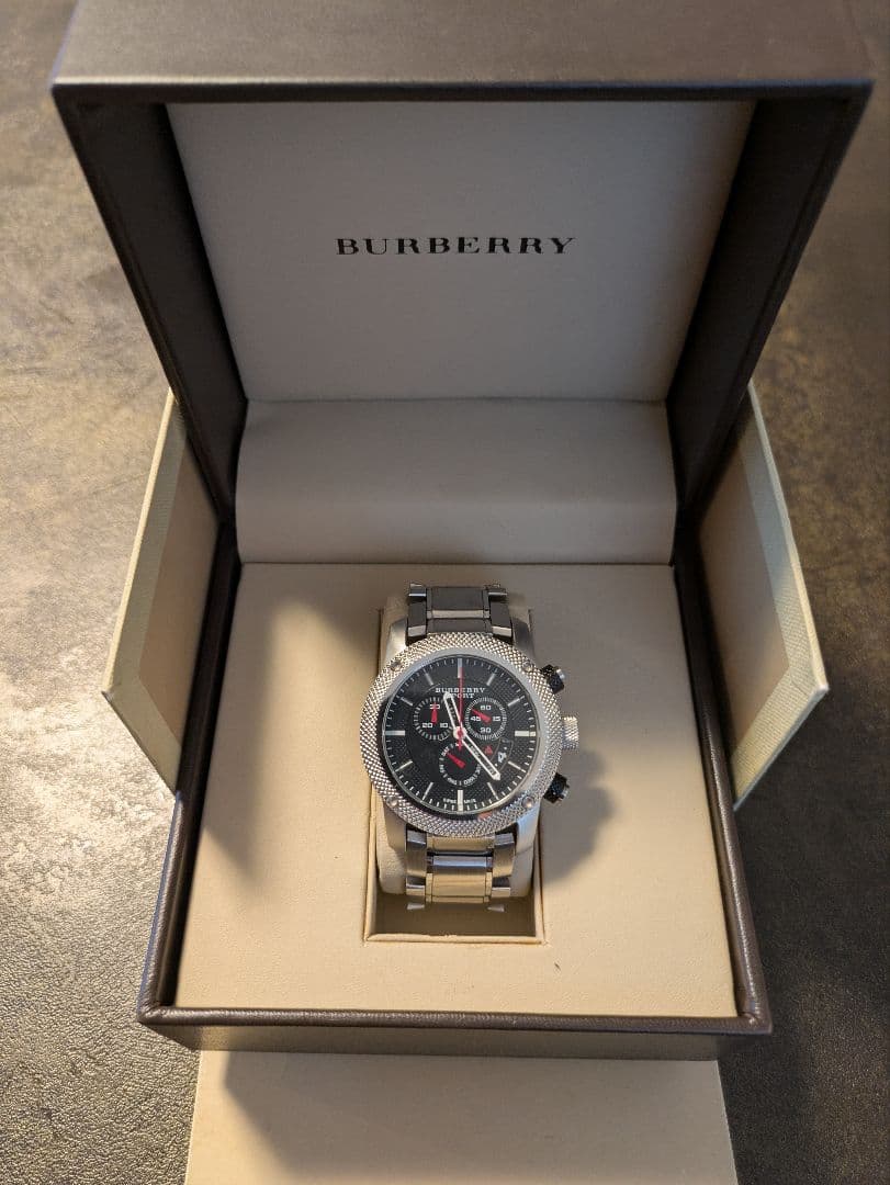 BURBERRY クロノグラフ 時計 ステンレス 楽天市場】【ウォッチ】BURBERRY バーバリー スクエア クロノグラフ