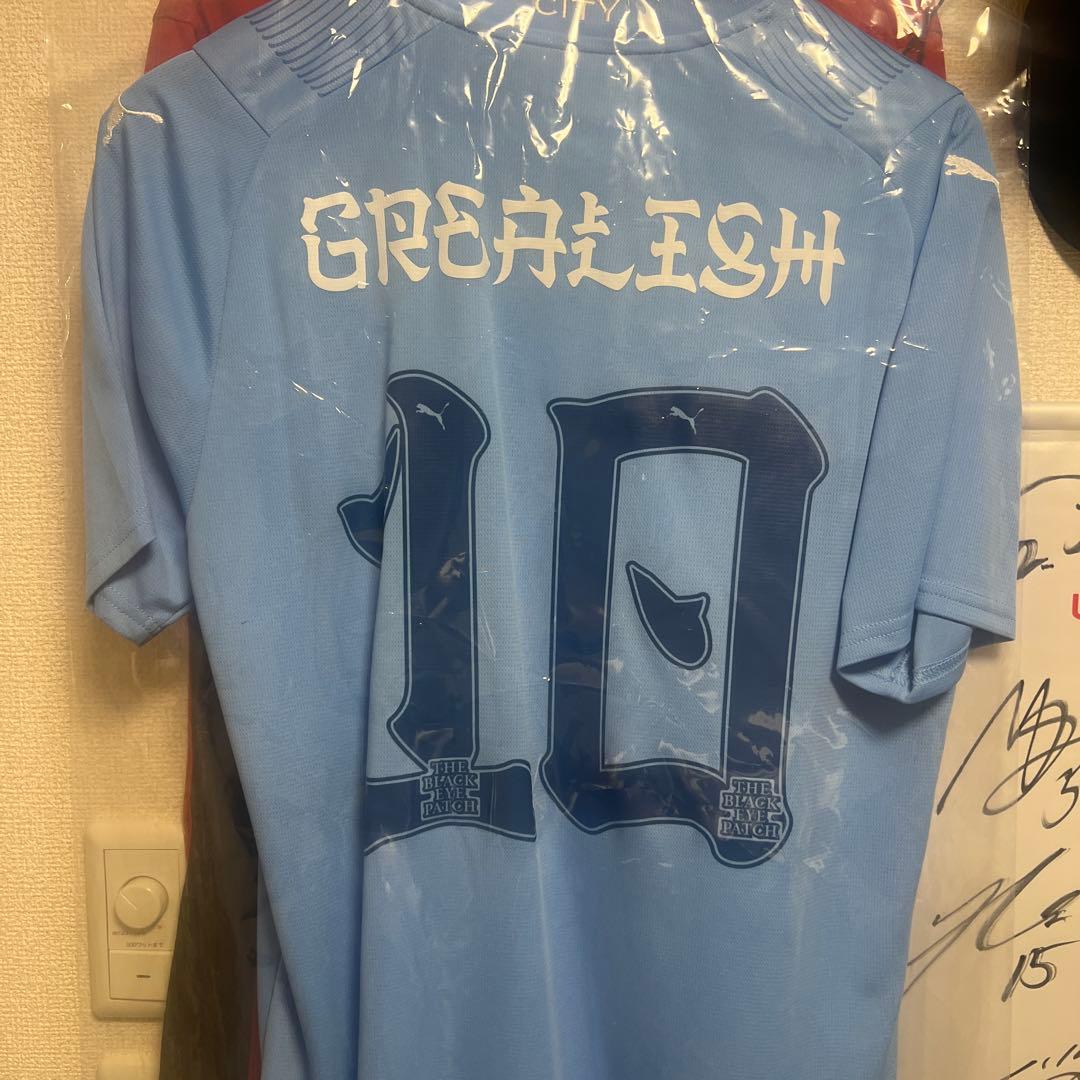 マンチェスター　シティ 23/24 ホームユニフォーム グリーリッシュ マンチェスターシティ 24-25 アウェイ 半袖 ユニフォーム No.10 グリー