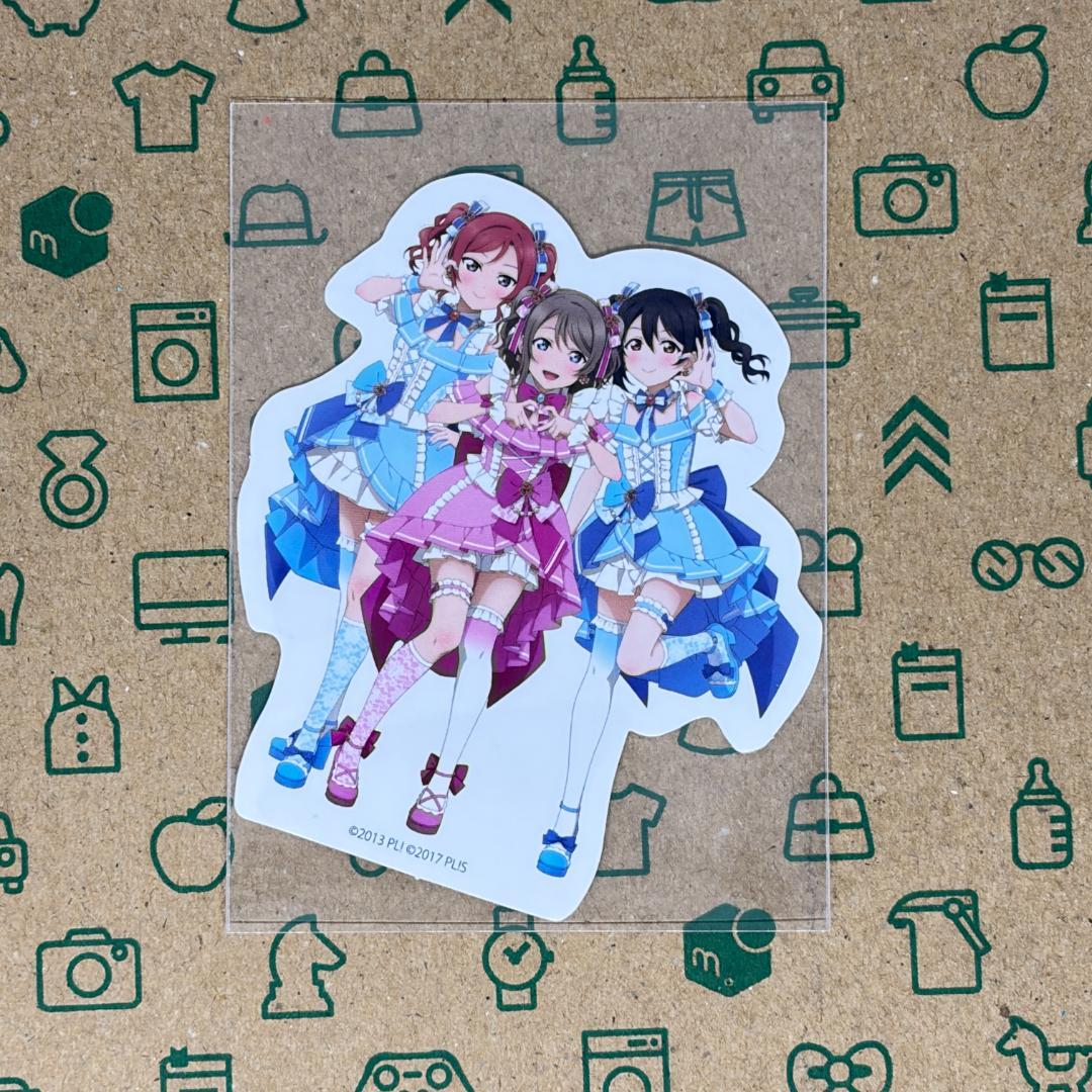 西木野真姫×渡辺曜×矢澤にこ ステッカー μ's×Aqoursスペシャルコラボ