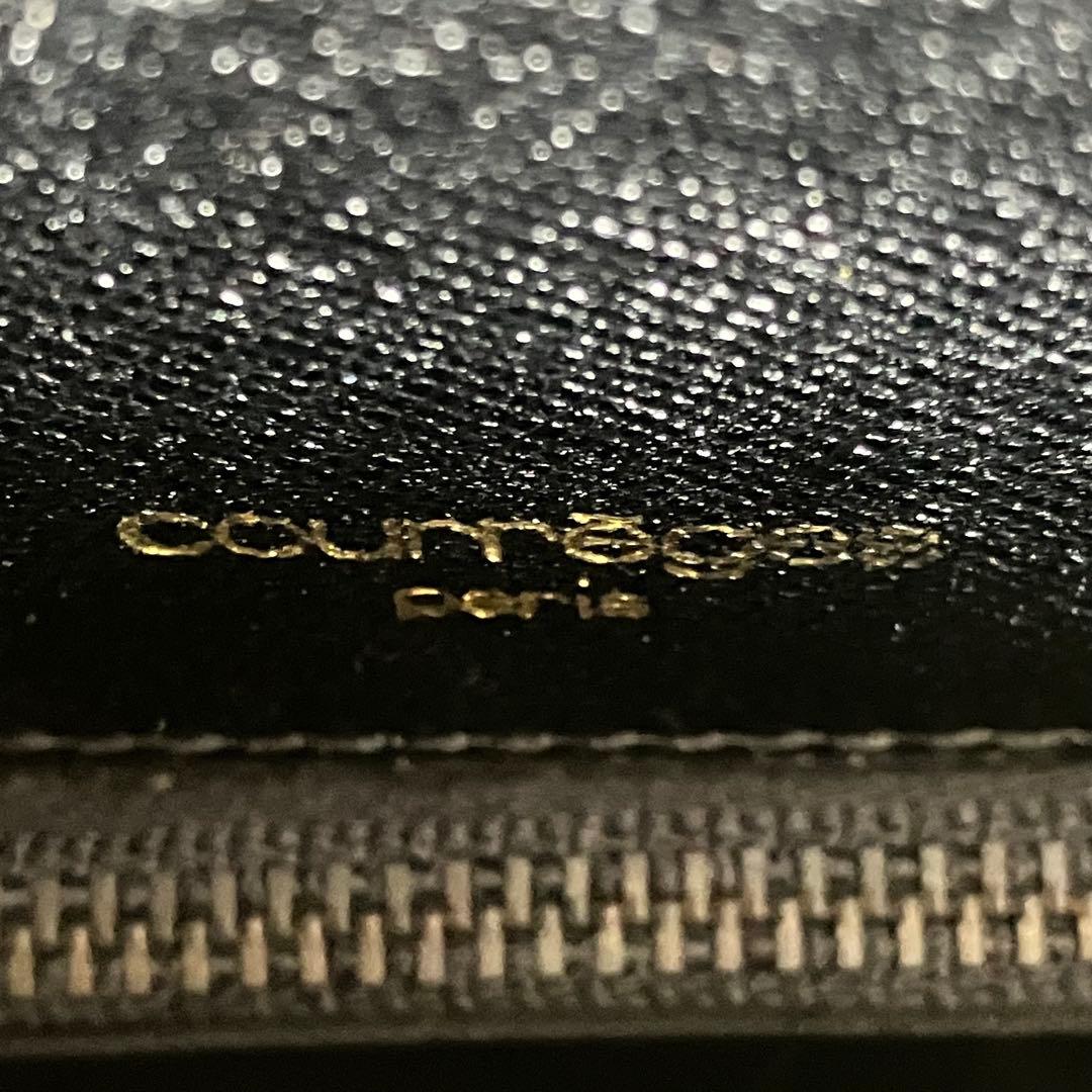美品】courreges クレージュ ハンドバッグ フォーマル ブラック - メルカリ