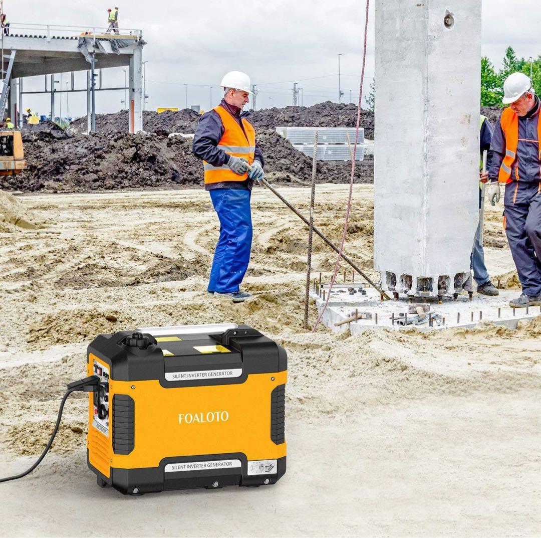 FOALOTO インバーター防音型　新品　発電機　1.88KVA 黄色