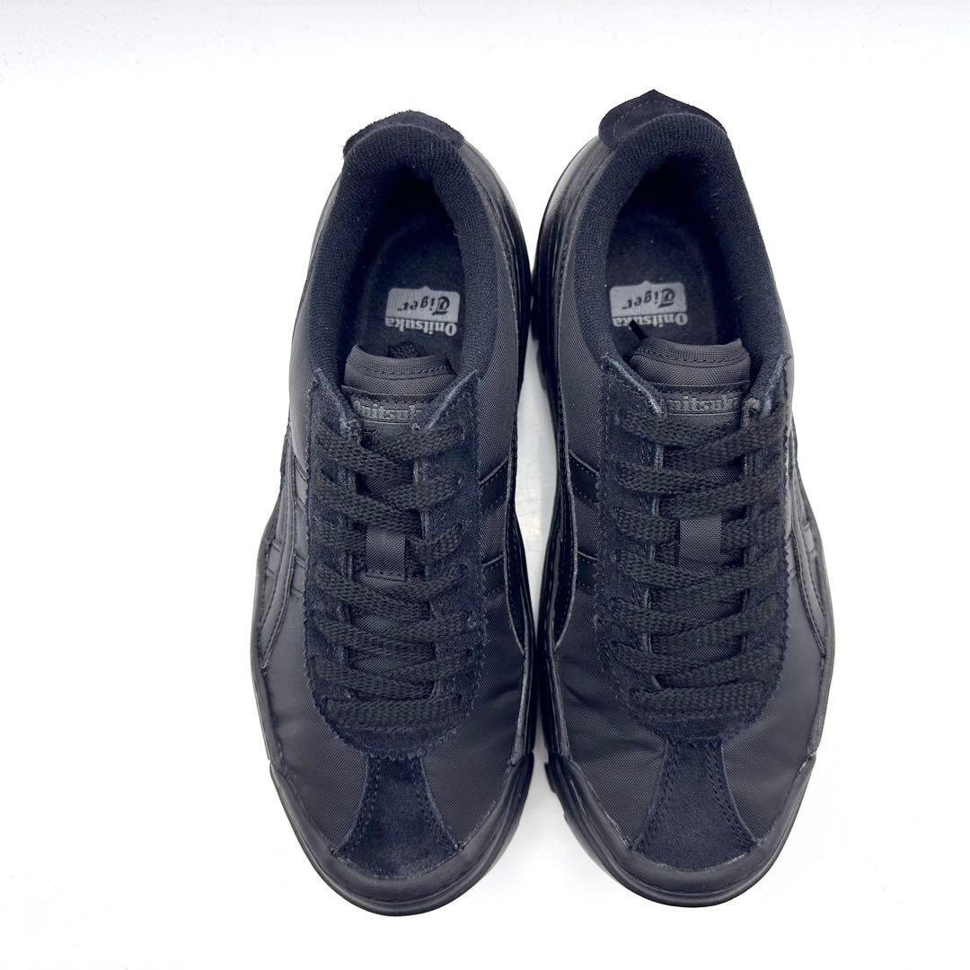 極美品】オニツカタイガー デレゲーション チャンク ブラック スエード