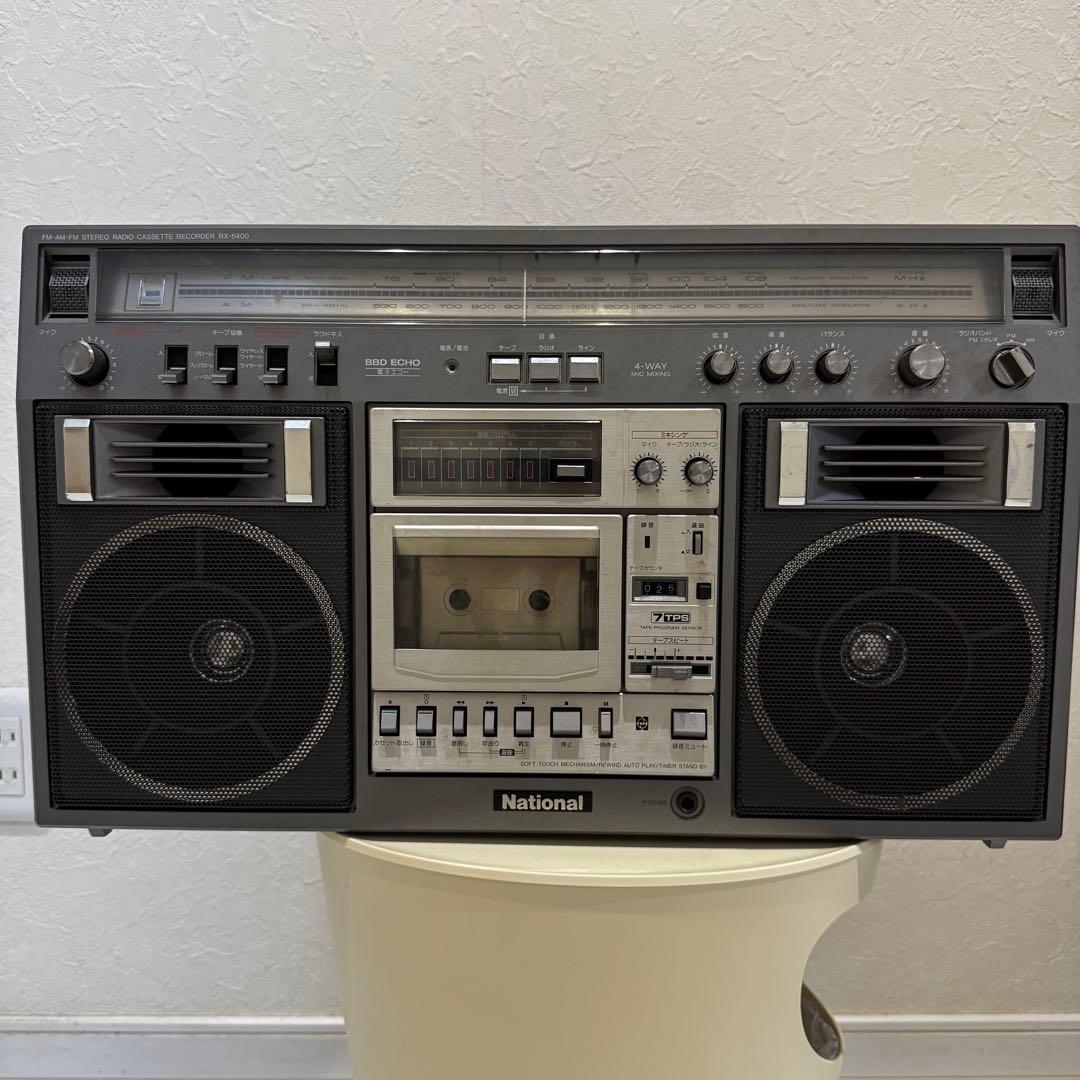 銘機★ナショナル National RX–5400 昭和レトロ ラジカセ Yahoo!オークション -「national rx-5400」の落札相場・落札価格