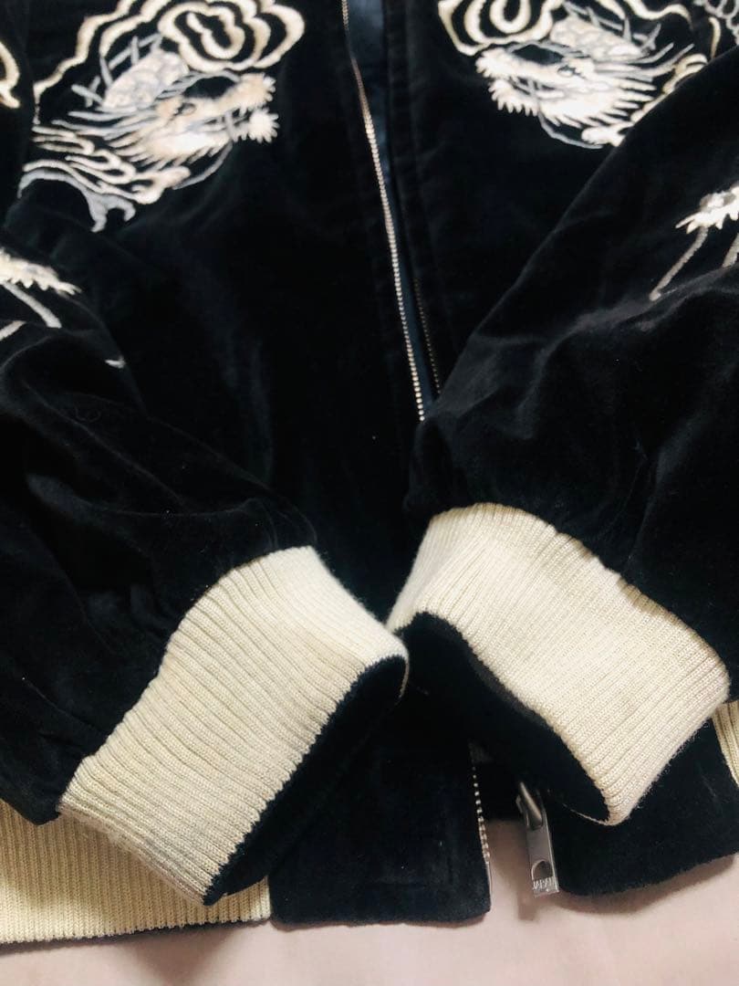 90s 2面用 別珍 Japan 龍日本限定 スカジャン レーヨンvintage