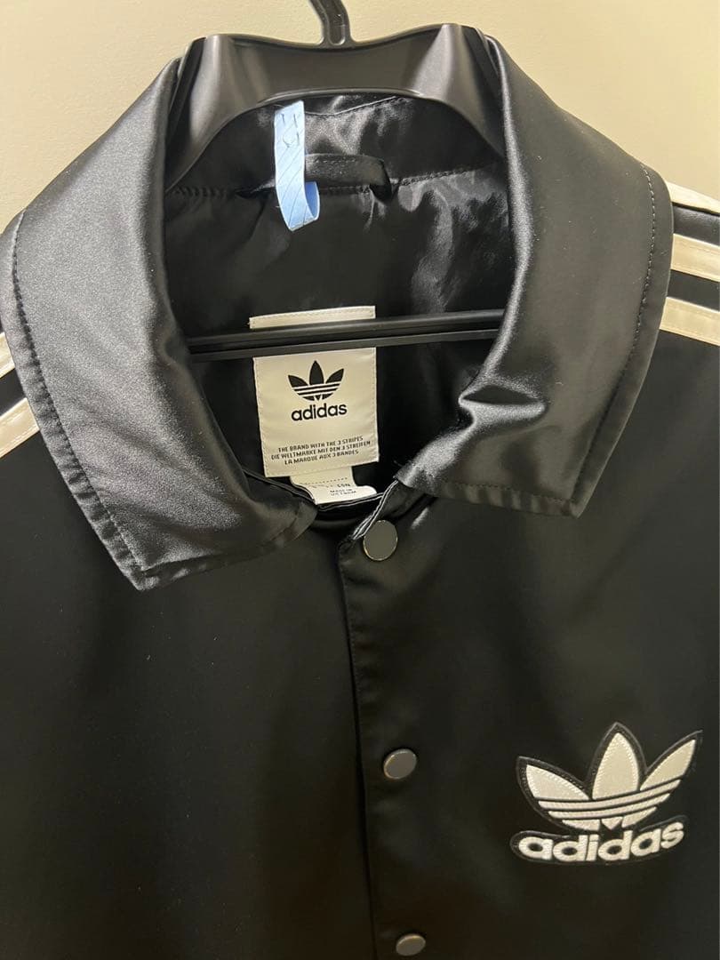 希少 常田大希着用 adidas サテンコーチジャケット ナイロンジャケット