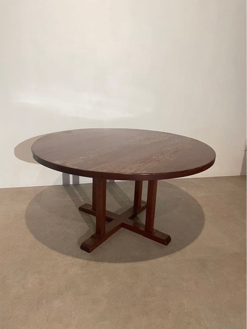 円形木製テーブル ちゃぶ台　ダークブラウン 座卓 折り畳み 丸型 120 円卓 ナチュラル ダークブラウン 折れ脚