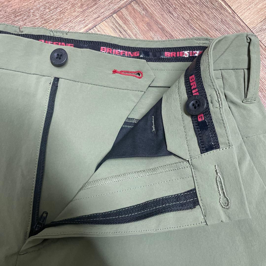 ブリーフィングゴルフ カーキ ストレッチパンツ サイズM