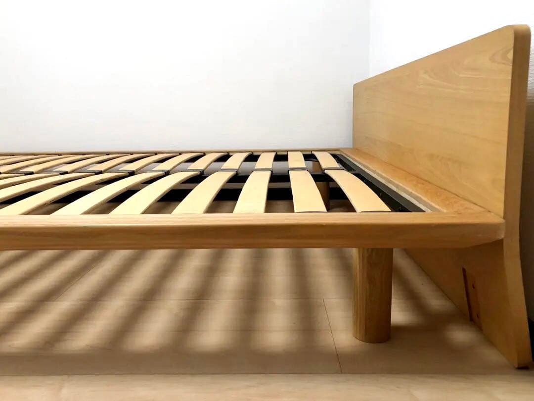 無印良品 ダブル ベットフレーム ナチュラル（+ヘッドボード） Amazon｜無印良品 木製ベッドフレーム用ヘッドボード ダブルサイズ 幅