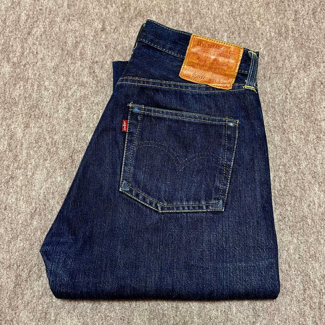 Levi's S501XX 大戦 復刻 555 バレンシア 濃紺 USA製 - メルカリ