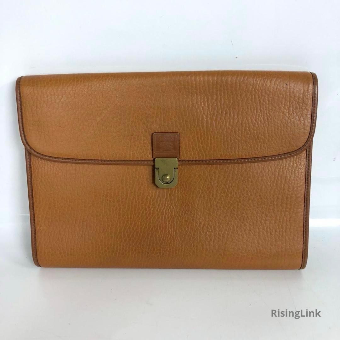 BURBERRY バーバリー クラッチバッグ セカンドバッグ ブラウン メンズ