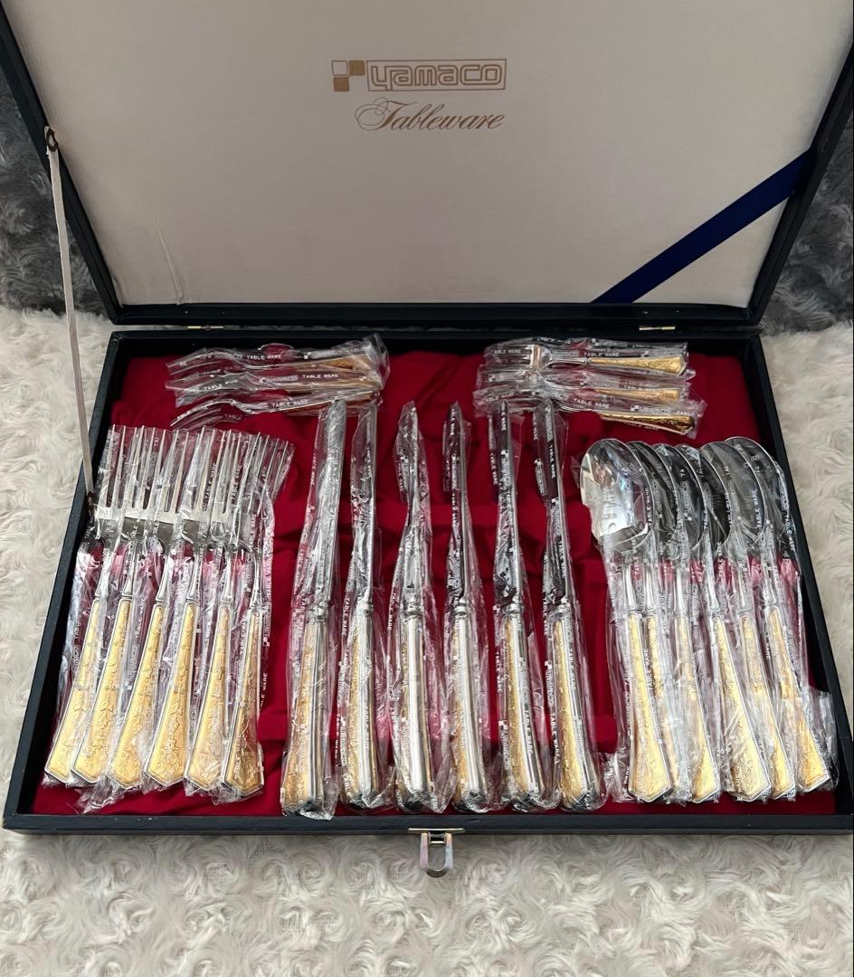 ヤマコ　カトラリーセット　オリジナル　金彩　ディナーセット〈24本セット〉 新生活はじめてセット - 【公式】山崎金属工業 YAMACO(ヤマコ