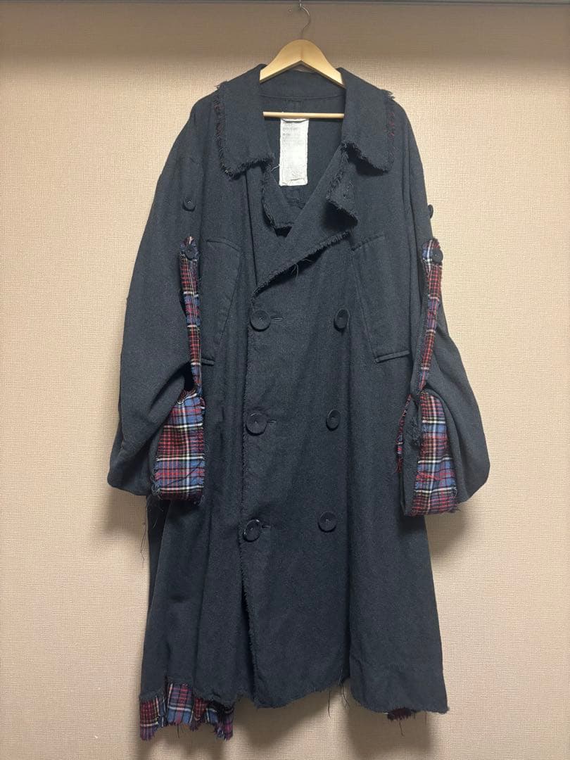 NOZOMI ISHIGURO ウール混紡 ダブルブレストトレンチコート NOZOMI ISHIGURO - NOZOMI ISHIGURO ノゾミイシグロ ダブルブレスト