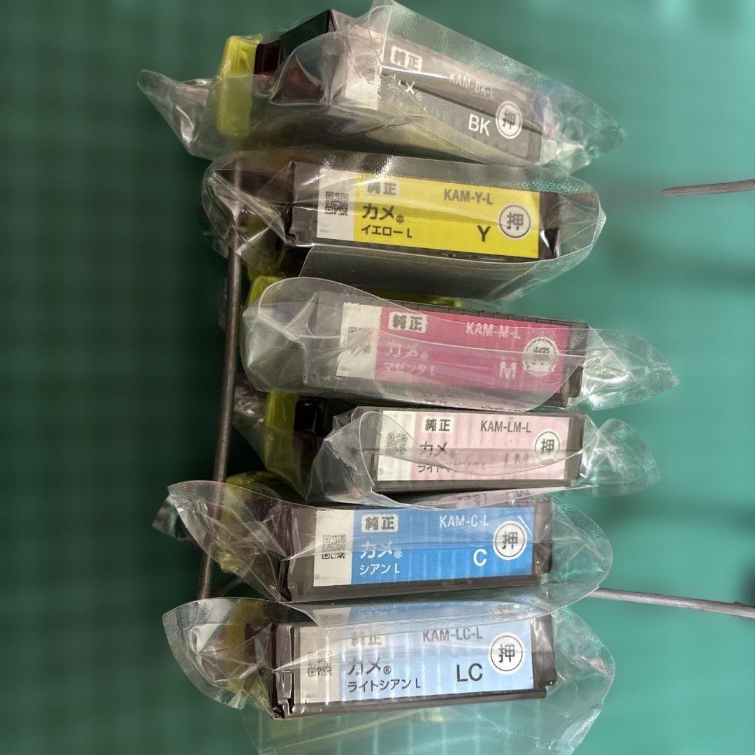 エプソン純正インクカートリッジ「カメ」増量6色パック（KAM-6CL-L