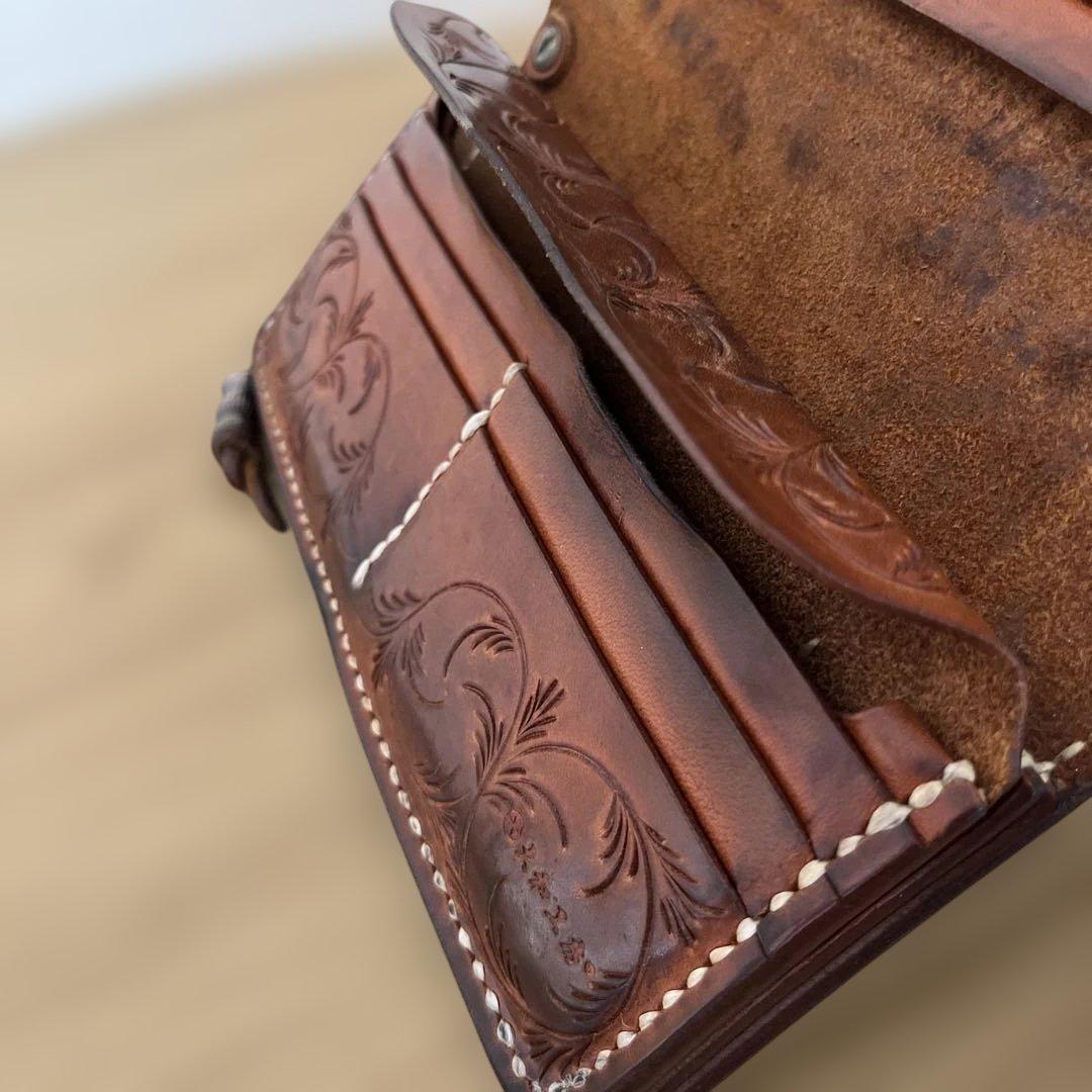 《大和工房　フルカービング長財布》 最終大幅値下からのプライスレス