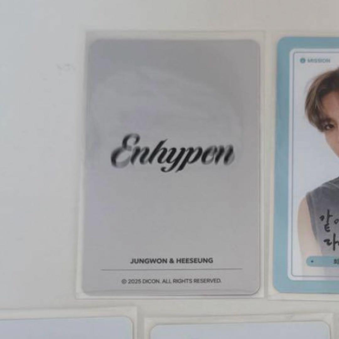 ENHYPEN DICON 2025 ユニットトレカ ヒスン ジョンウォン - メルカリ