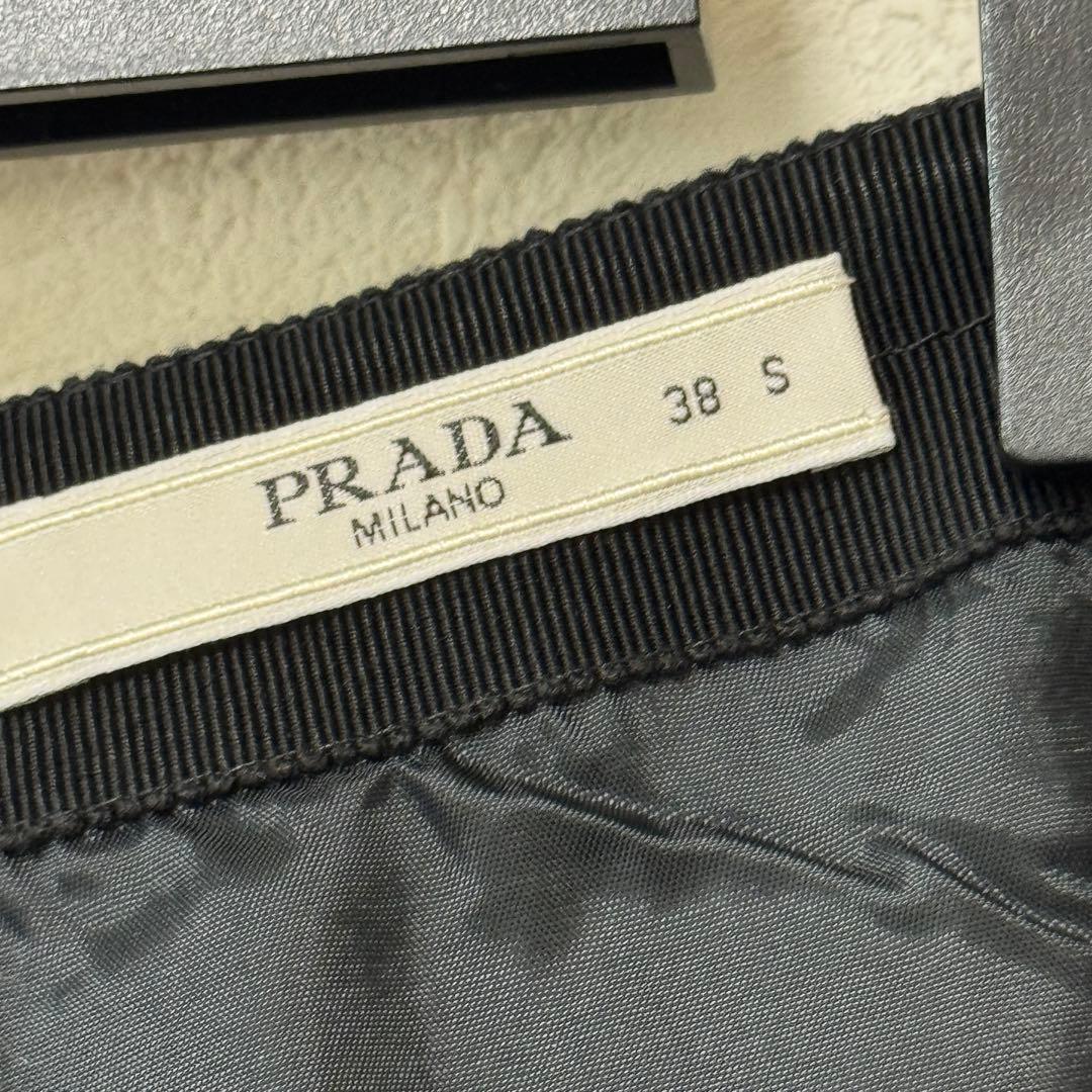 美品】PRADA プラダ ウール フレア スカート38 S イタリア製
