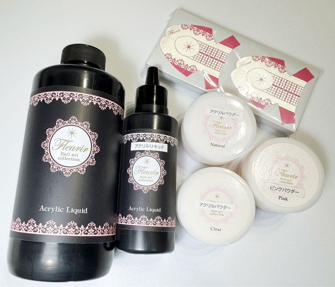 フルーリア アクリルリキッド アクリルパウダー フォームデラックス100枚 フルーリア アクリルリキッド 50ml 204450の卸・通販 | ビューティガレージ