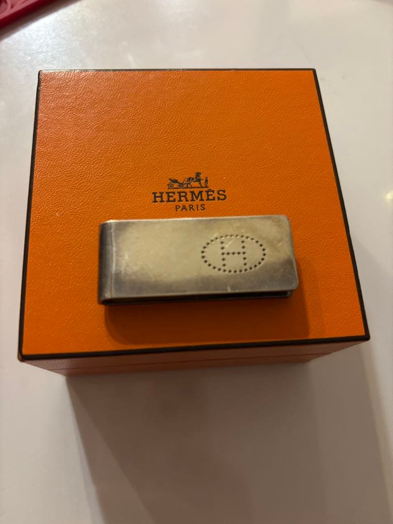 HERMES マネークリップ エブリン シルバー HERMES（エルメス） マネークリップ エクリプス エブリン パンリング