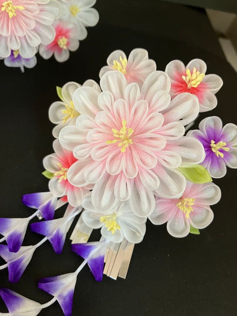 お姫様みたい！つまみかんざし 七五三 日本舞踊 つまみ細工 - メルカリ