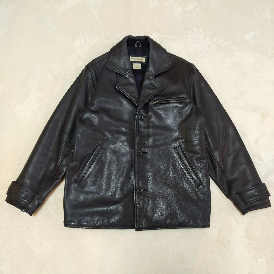 美品 野村訓市さん着 90S Banana Republic レザーカーコート - メルカリ