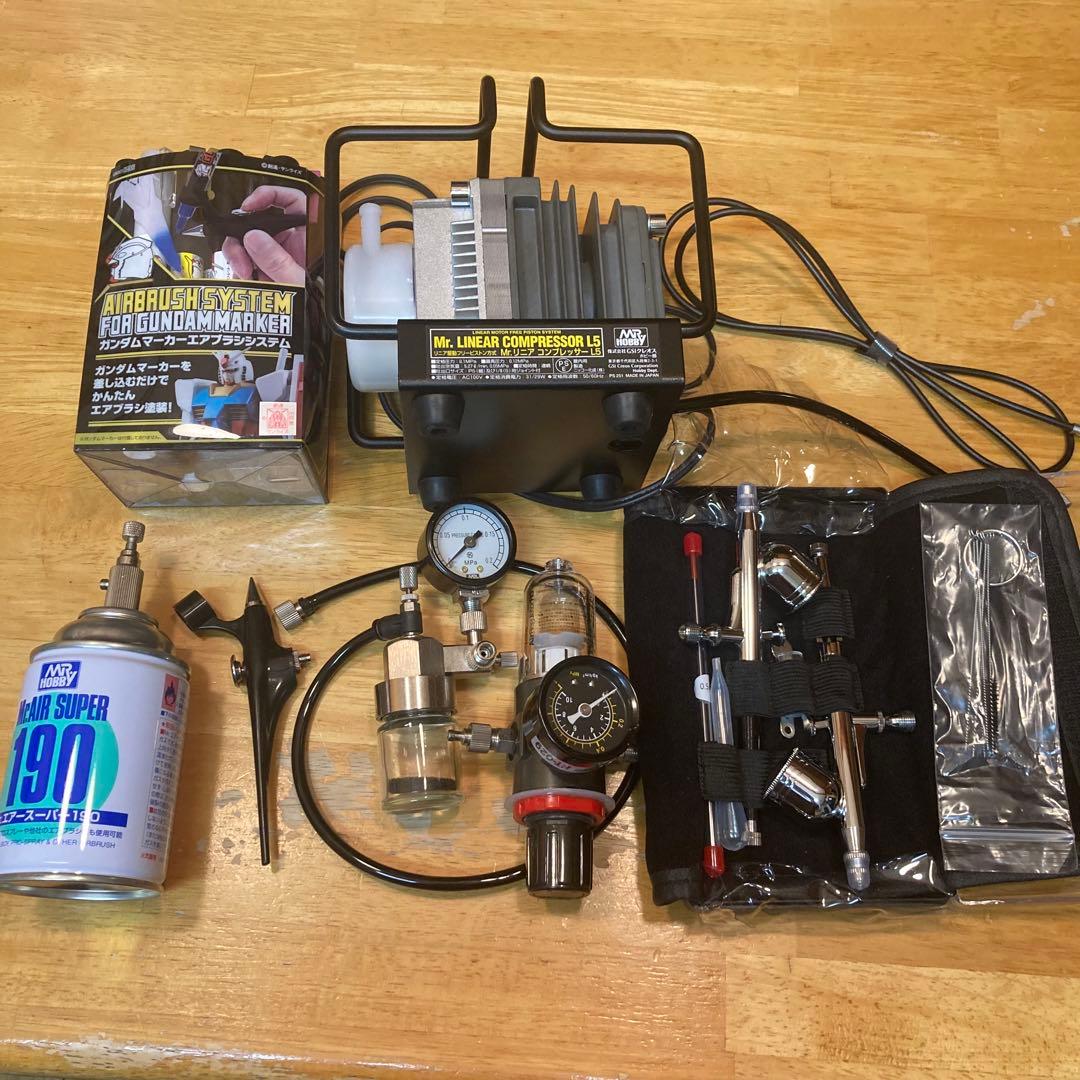 Mr.リニアコンプレッサーL5 ＋ ガンダムマーカー エアブラシセット