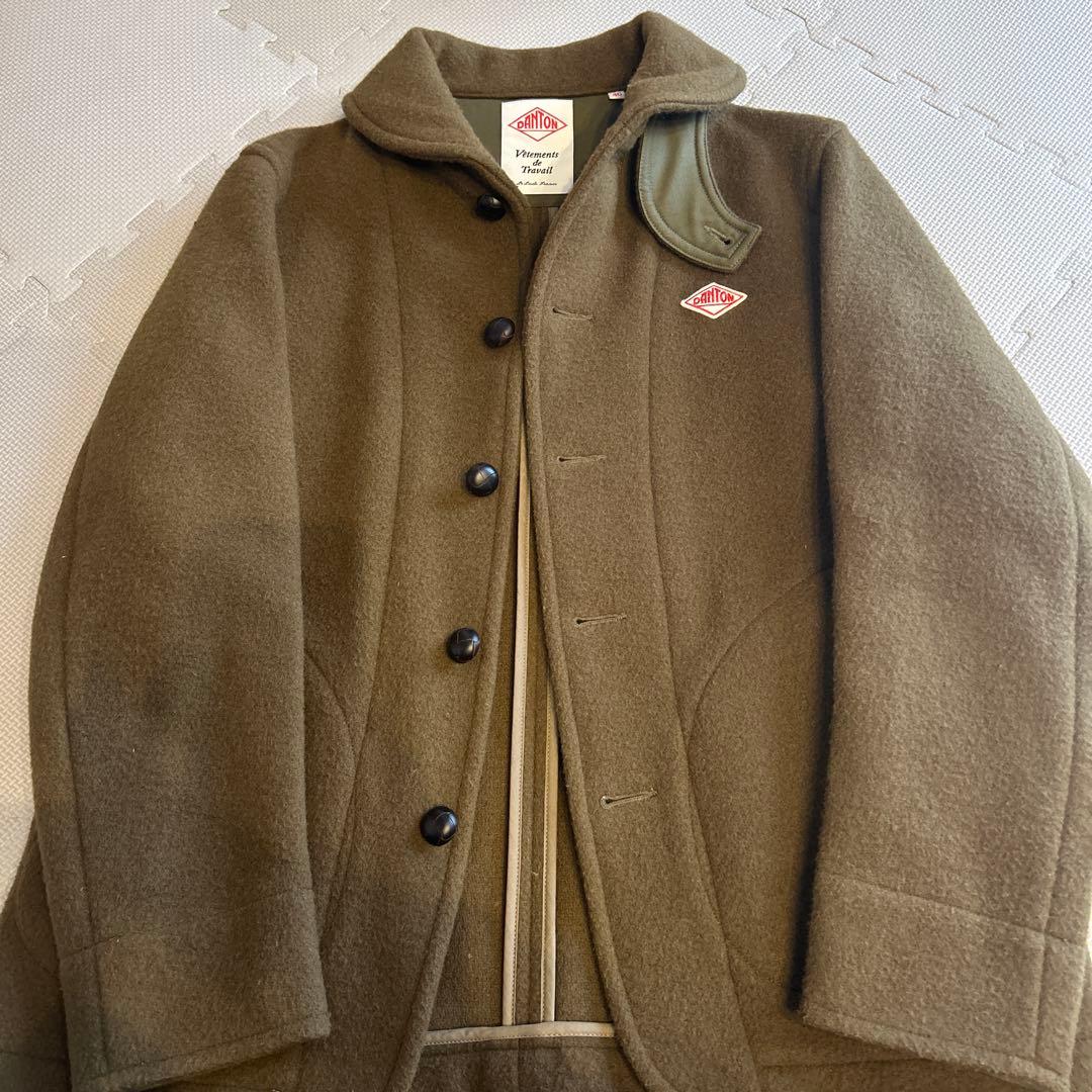 DANTON ウールピーコート サイズ40 オリーブ 滝沢眞規子さん着用】MANTECOPureリバー Pコート / 23区