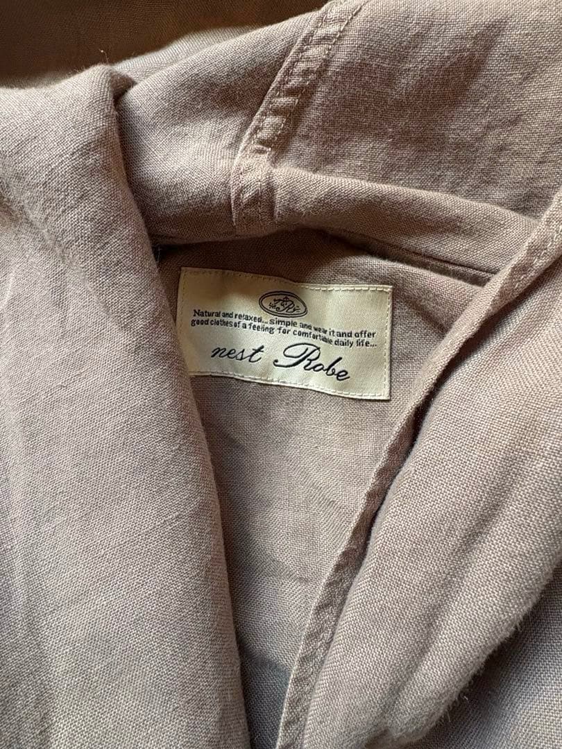 ネストローブ nestrobe リネンカシュクールガウンコート - メルカリ