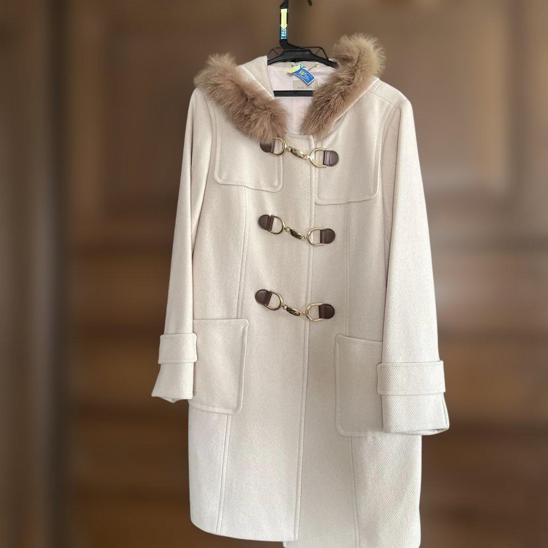 ローズティアラ46 フォックス ファー　ダッフルコー　Rose tiara 新作】リボンビットダッフルコート | Rose Tiara【ローズティアラ】