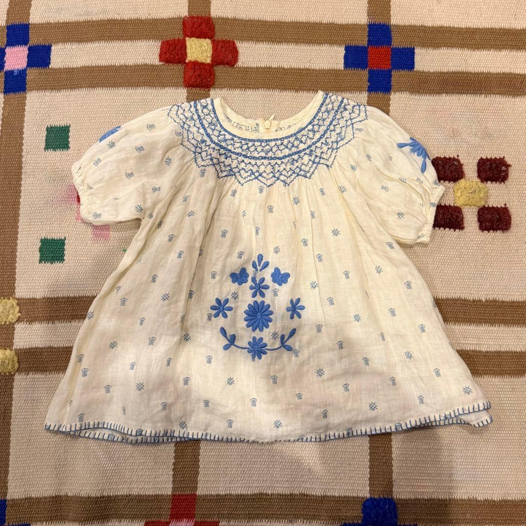 Apolina cece dress Folk calico 2-3y - メルカリ