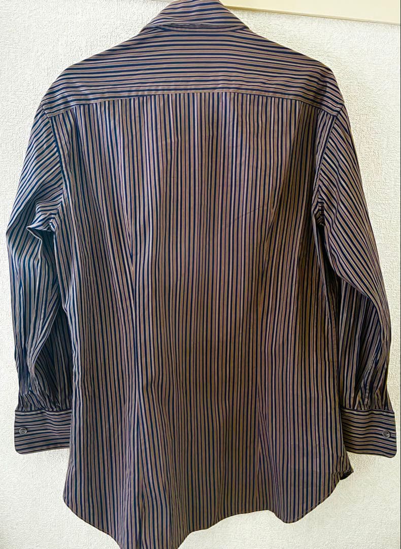 Salvatore Ferragamo ストライプシャツ M イタリア製 - メルカリ