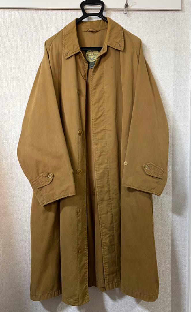 unknown ブラウン ステンカラーコート ヴィンテージ 一枚袖同様　コットン SEVENDAYS=SUNDAY（セブンデイズサンデイ） ステンカラーコート ボタン